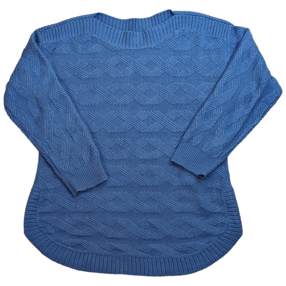 Lee Brand Size XL Blue Long Sleeve Sweater